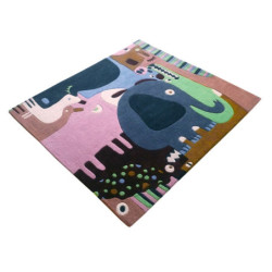 Tapis Puzzle Animaux 120x140 - Art for kids by AFKliving