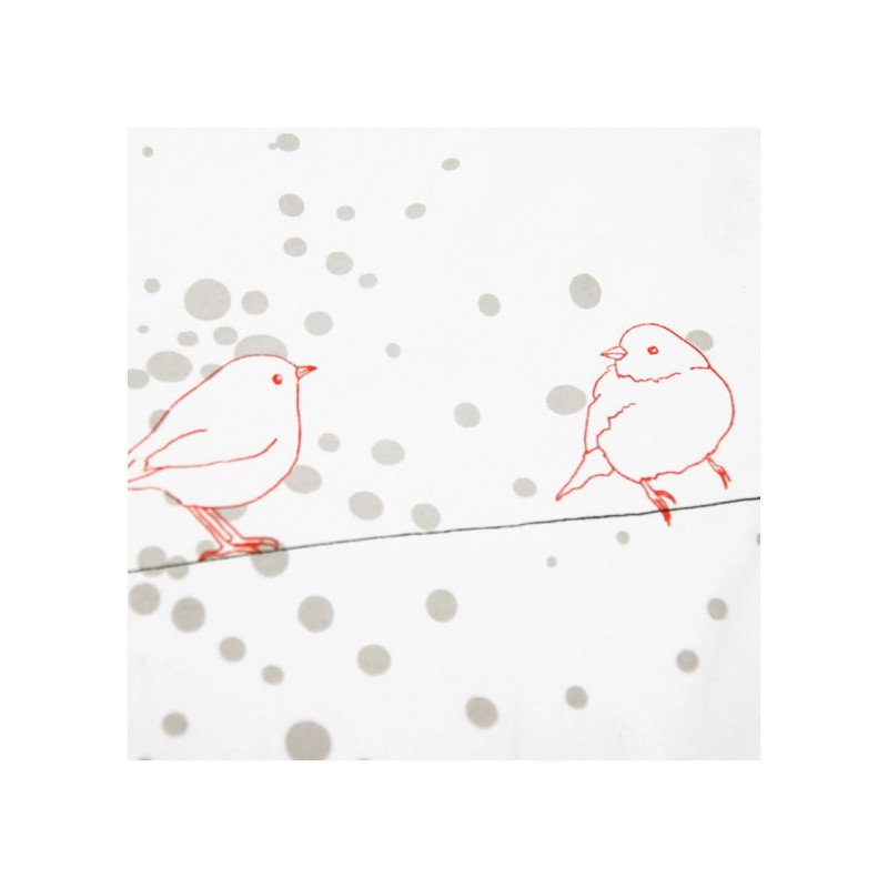 Parure de lit 100x135 Oiseaux  - Mimi Lou