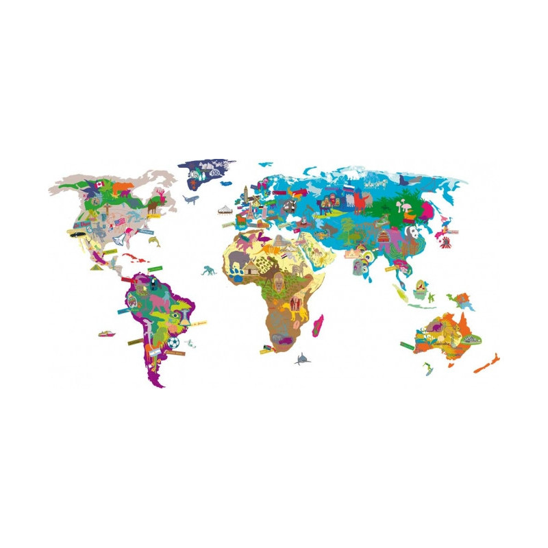 Sticker jeu Map'monde - Mimi Lou