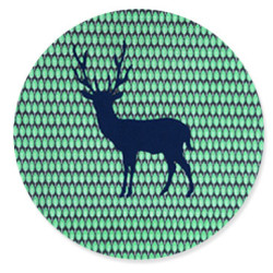 Parure de lit 140x200 Cerf Blue Deer - Taftan