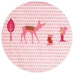 Parure de lit 140x200 Little Deer Pink - Taftan