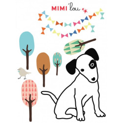 Sticker Chien Parisien - Mimi Lou
