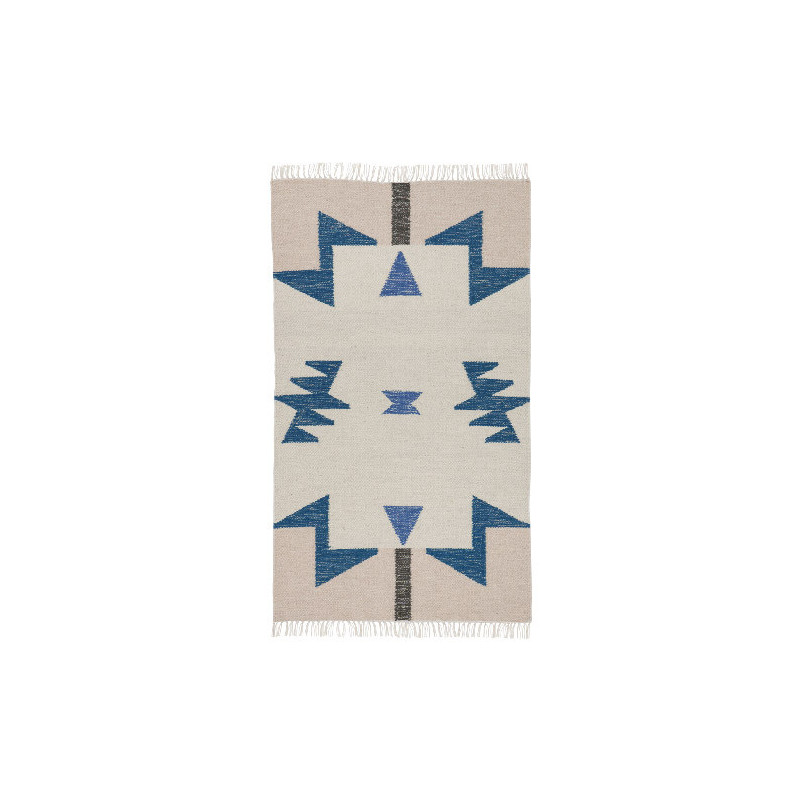Tapis Kelim Blue Triangles 80x140 - Ferm Living