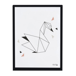 Affiche encadrée Cygne Origami Swan - Lilipinso