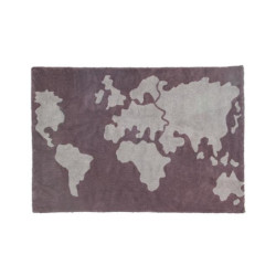 Tapis lavable World Map 140x200 - Lorena Canals