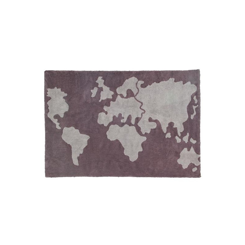 Tapis lavable World Map 140x200 - Lorena Canals