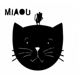 Sticker ardoise Miaou - Mimi Lou