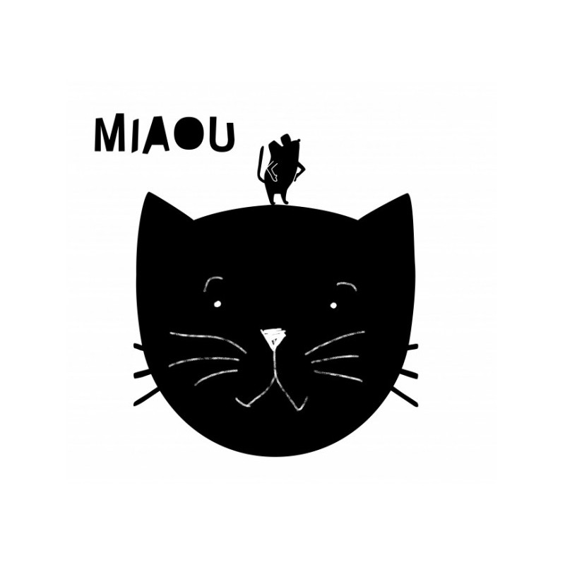 Sticker ardoise Miaou - Mimi Lou