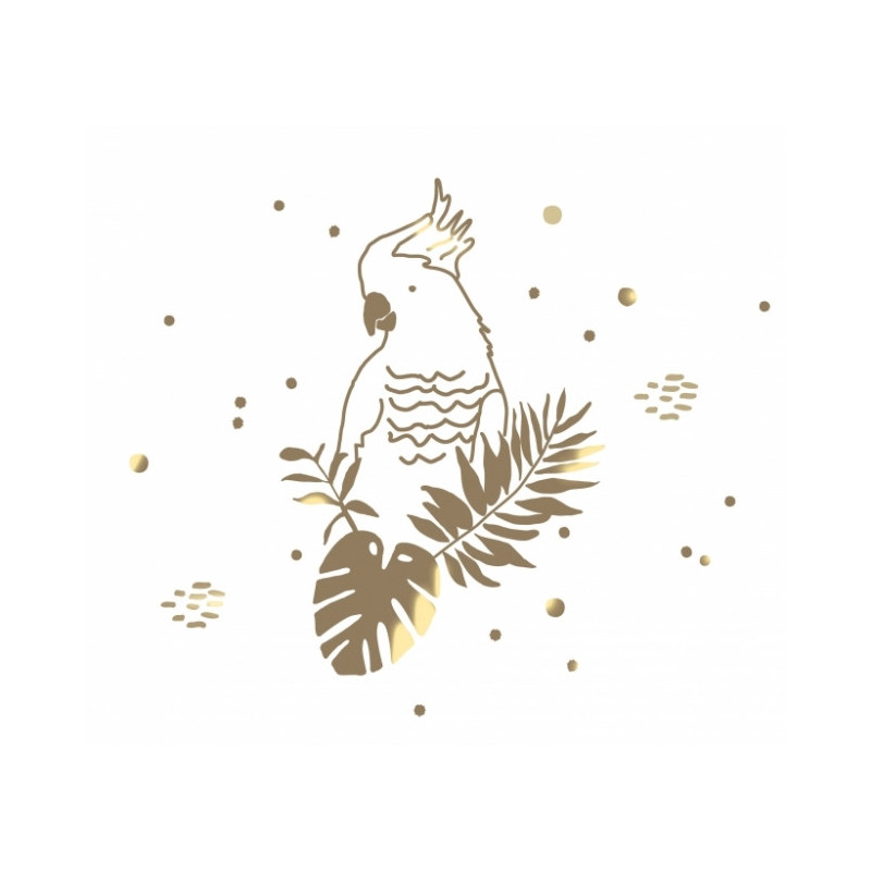 Sticker Perroquet Golden Parrot - Mimi Lou