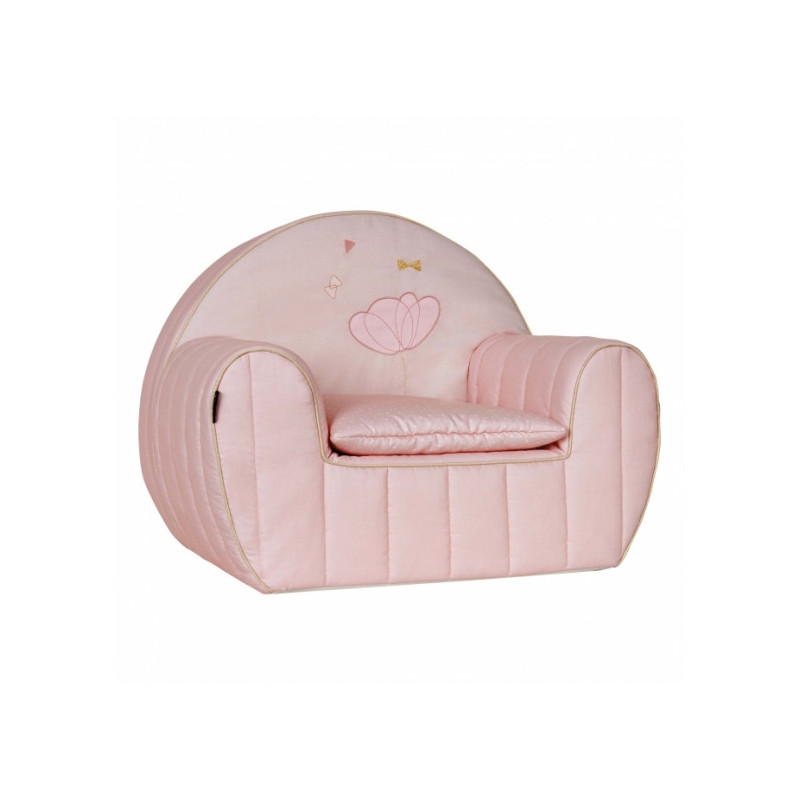 Fauteuil club + coussin Mademoiselle - Candide