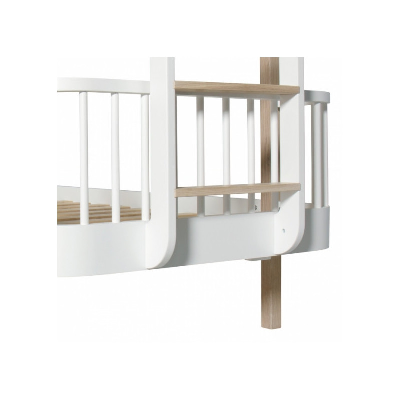 Lit Superposé évolutif Wood échelle de côté - Oliver Furniture