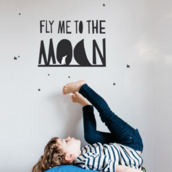Sticker Fly me on the moon - Mimi Lou