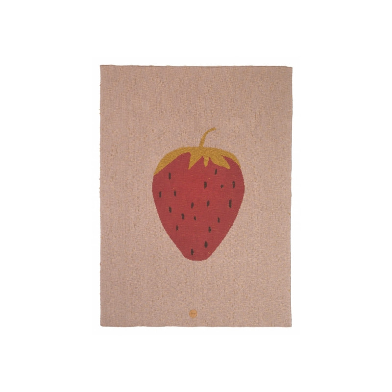 Plaid 80x100 Fruiticana Strawberry - Ferm Living