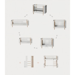 Kit de conversion lit mezza mi-hauteur Mini + - Oliver Furniture