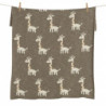 Couverture Tricot On the Go 65x80 Girafe - Quax