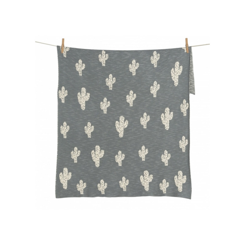 Couverture Tricot On the Go 85x100 Cactus - Quax