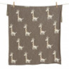 Couverture Tricot On the Go 85x100 Girafe - Quax