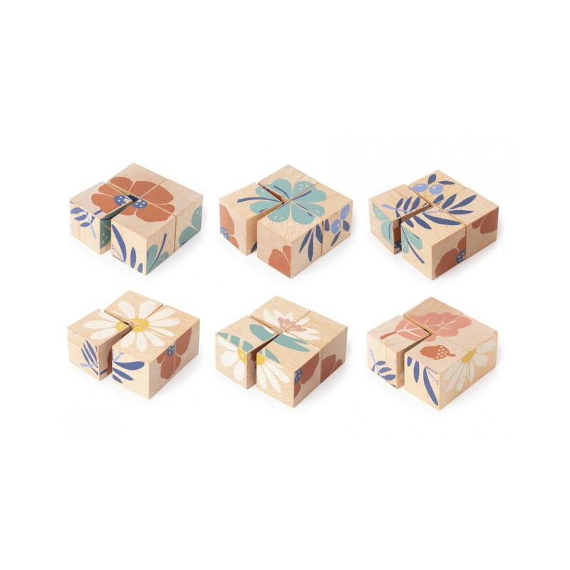 Cubes en bois Plants - Nobodinoz