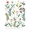 Planche de stickers Fleurs et feuillage - Lilipinso