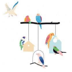 Stickers Oiseaux Birds and Houses - Mimi Lou