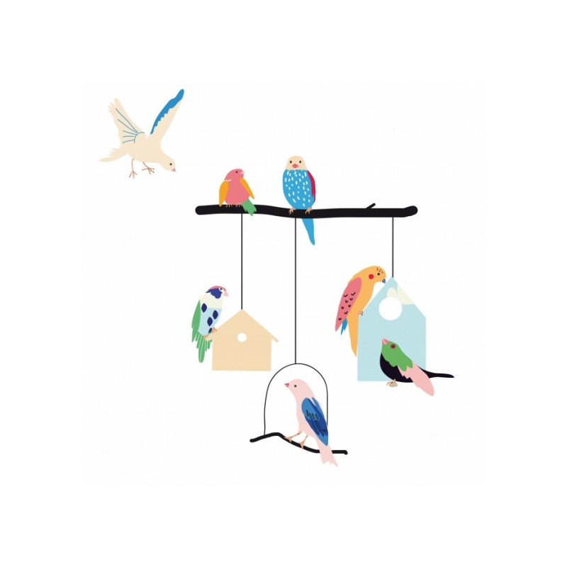 Stickers Oiseaux Birds and Houses - Mimi Lou