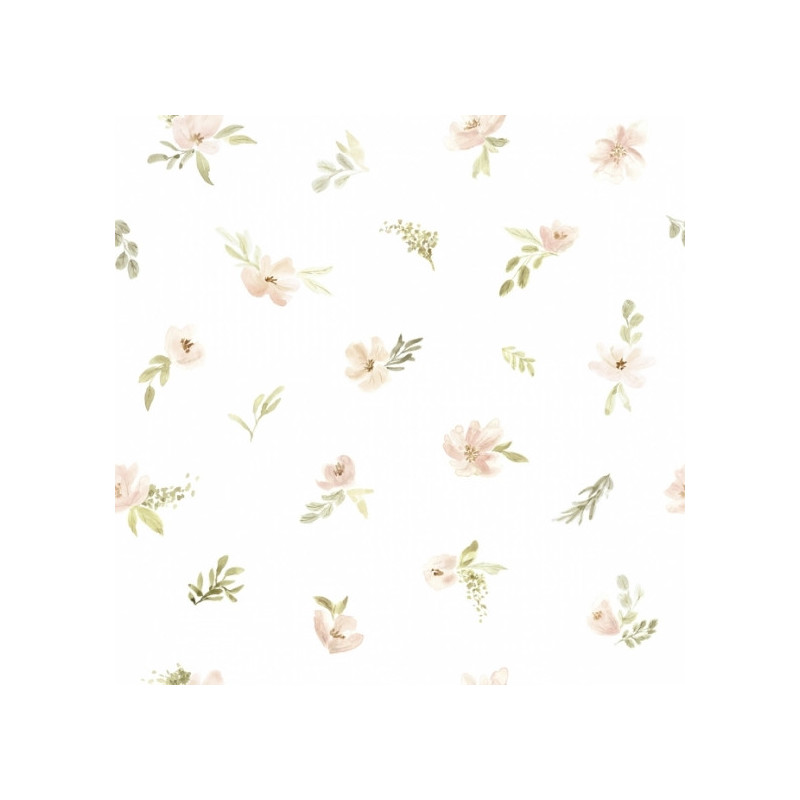 Papier peint Aquarelle fleurs - Lilipinso