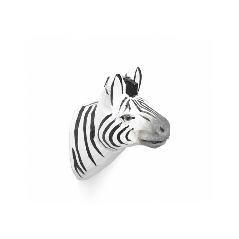 Patère sculptée Zebra le zèbre - Ferm Living