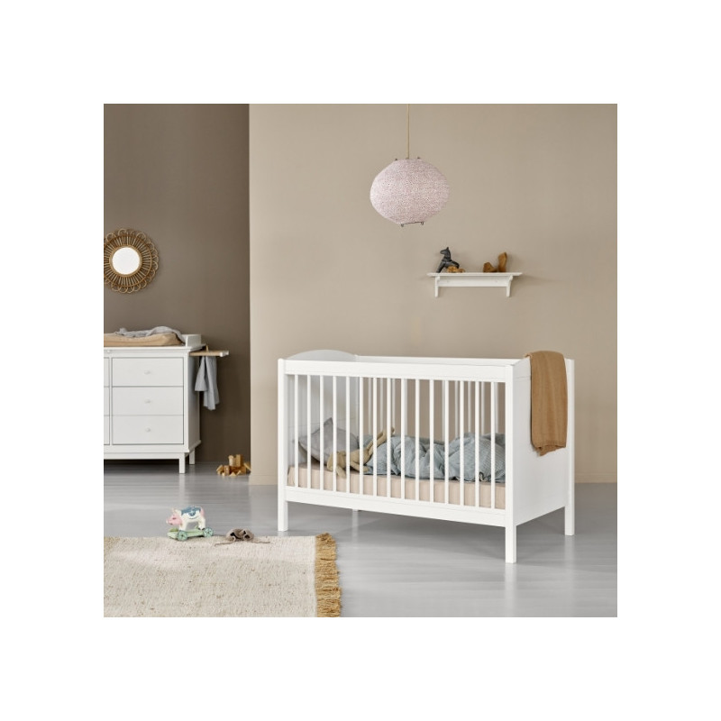 Lit bébé évolutif Seaside Lille + avec kit junior - Oliver Furniture