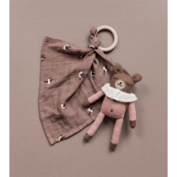 Doudou en tricot Ours Teddy - Main sauvage