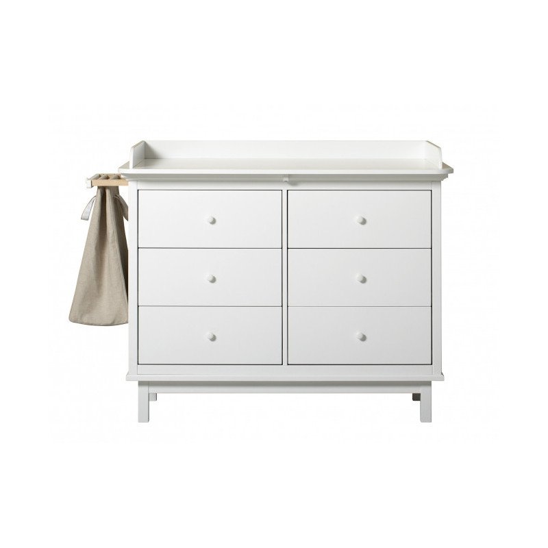 Supports coulissant et sac à linge pour commode 6 tiroirs Seaside - Oliver Furniture | File dans ...