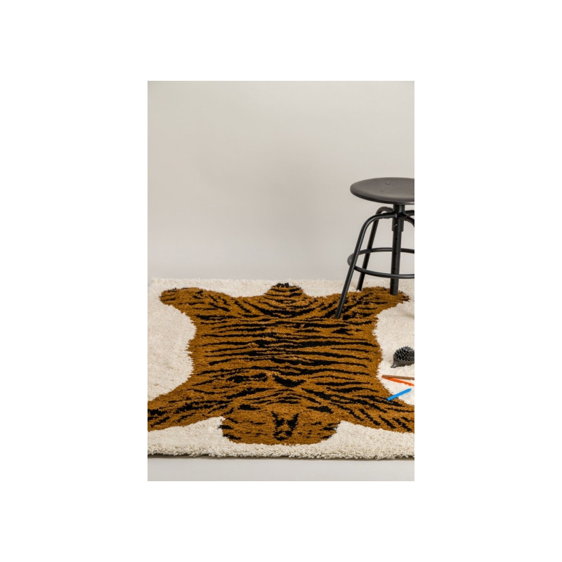 Tapis Shaggy Tigre S - Art for kids by AFKliving