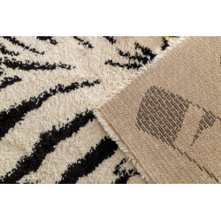 Tapis Shaggy Zèbre S - Art for kids by AFKliving