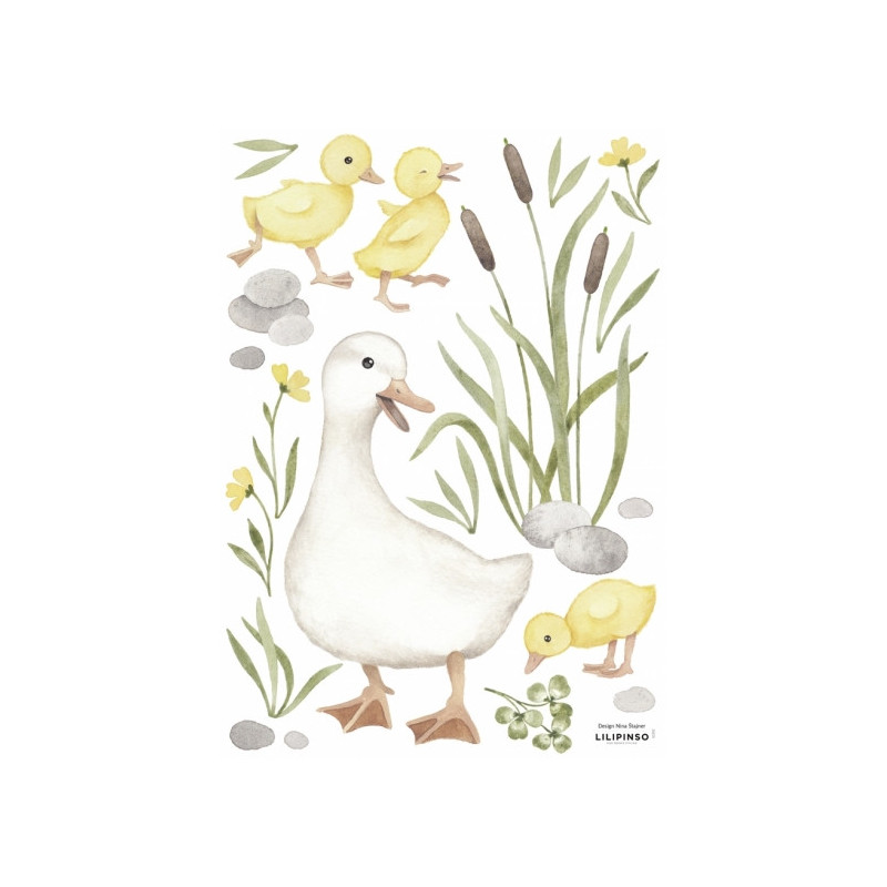 Planche de stickers Maman canard - Lilipinso