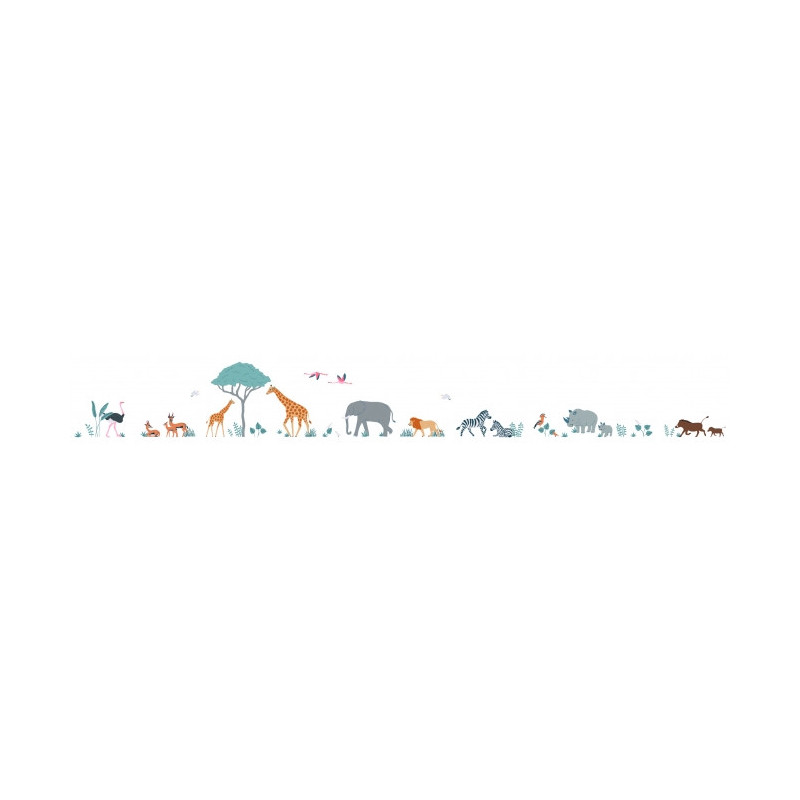 Planche de stickers Animaux de la Jungle - Lilipinso