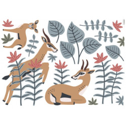 Planche de Stickers Décor L Les Gazelles - Lilipinso