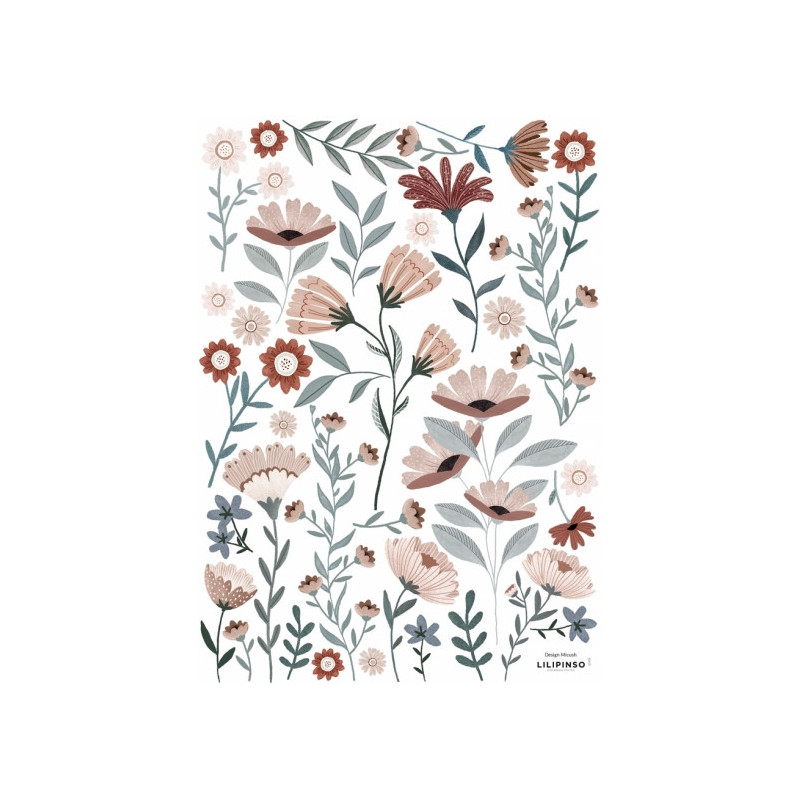 Planche de stickers Ocean Flowers - Lilipinso