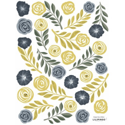 Planche de stickers Fleurs et Plumes - Lilipinso