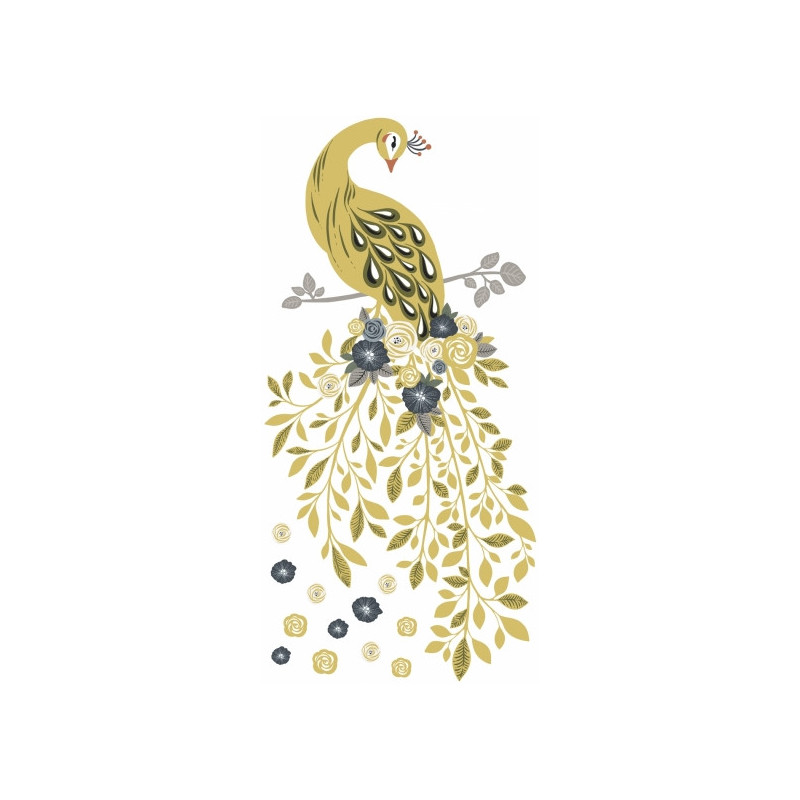 Sticker Floral Peacock - Lilipinso