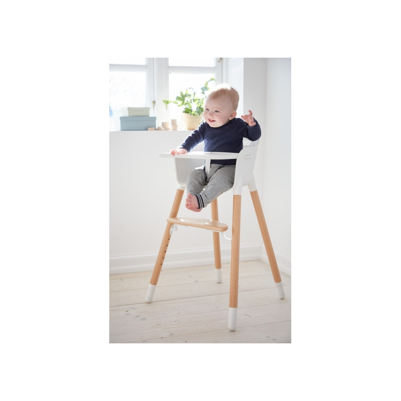 Chaise haute Flexa Baby avec plateau - Flexa