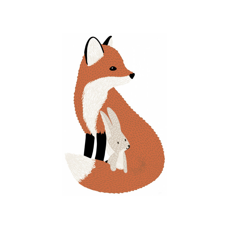 Sticker M. Fox et son ami - Lilipinso