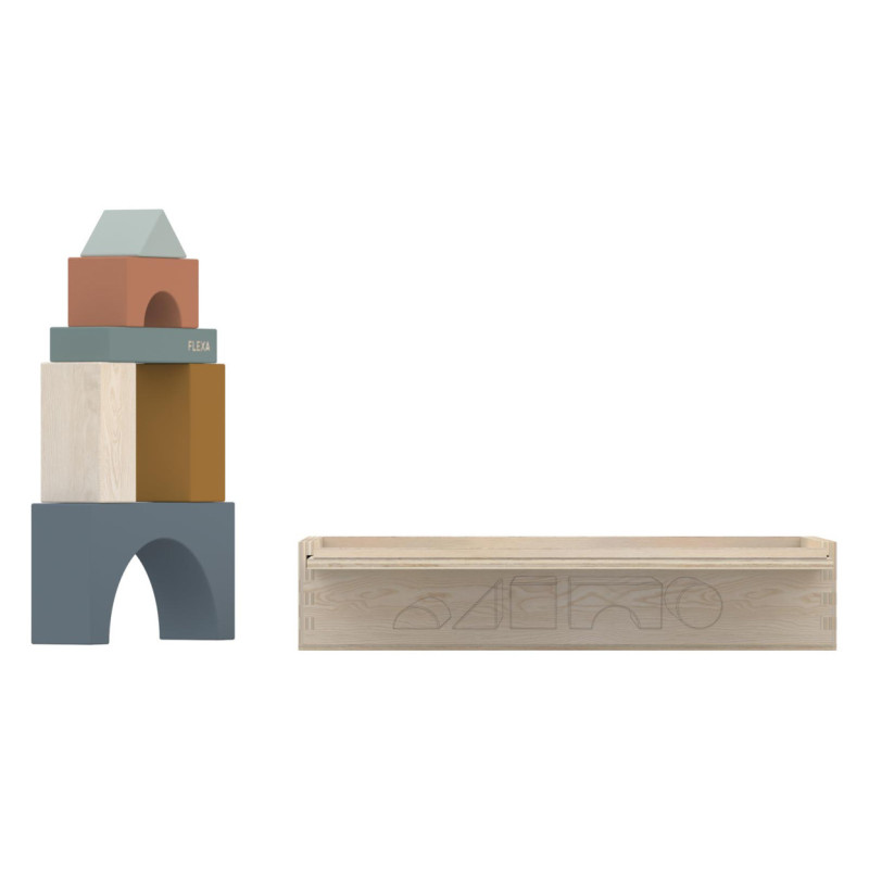Jeu Wooden Creative Blocks - Flexa