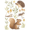 Planche de stickers Petits animaux de la forêt - Lilipinso