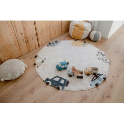 Tapis rond lavable Wheels - Lorena Canals