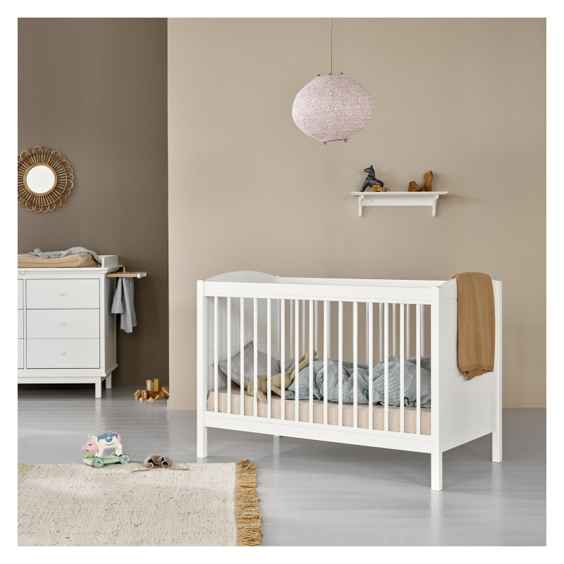 Lit bébé évolutif Seaside Lille + sans kit junior - Oliver Furniture