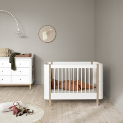 Lit bébé évolutif Wood Mini + sans kit junior - Oliver Furniture
