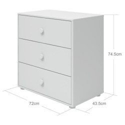 Mini commode 3 tiroirs Roomie - Flexa
