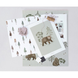 Papier peint Mountain & Bears - Lilipinso