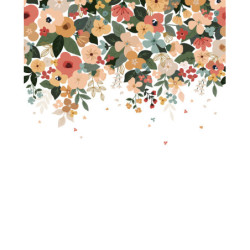 Papier peint décor Lush flowers L - Lilipinso
