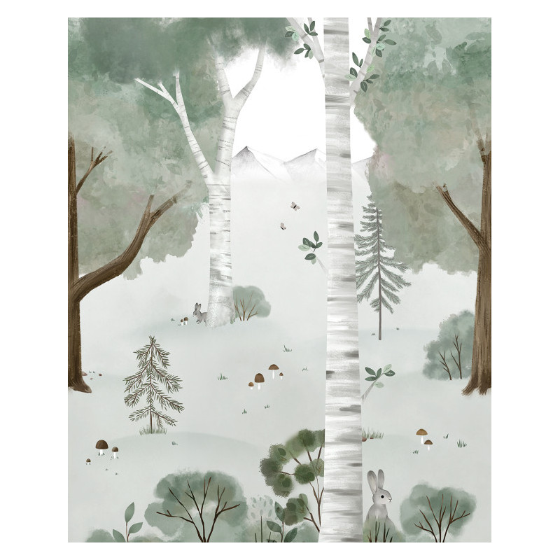 Papier peint décor Birch forest L - Lilipinso