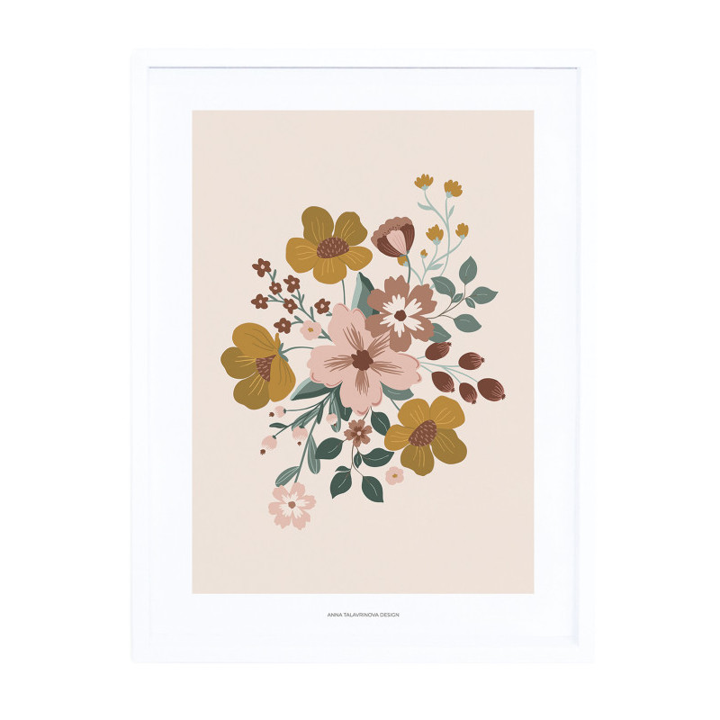 Affiche encadrée Autumn Blooming - Lilipinso